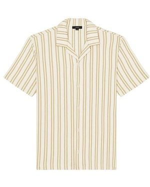 Vince Jacquard Stripe Shirt - White