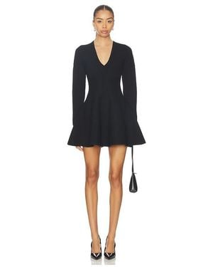 Fleur du Mal Knit Corset Dress With Underbust Detail - Black