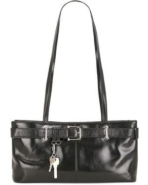 OSOI Bolso Hombro Brocle En Color Negro Talla - Blanco