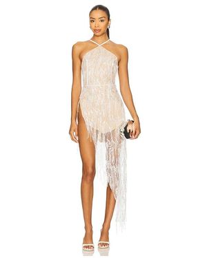 Sketch-Y Holly Dress - White