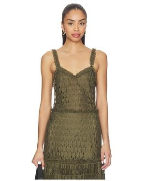 Ulla Johnson Francoise Lace Tank Top - Green