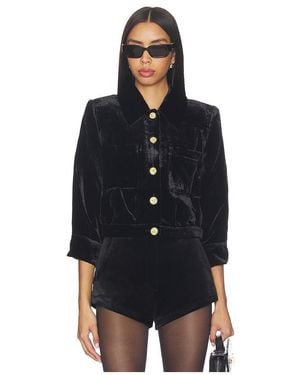 L'Agence Jia Crop Jacket - Black