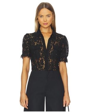 Generation Love Mina Lace Shirt - Black
