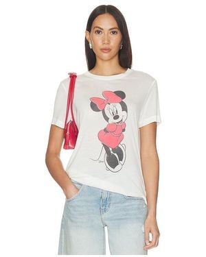 Junk Food Minnie Mouse Tee - White
