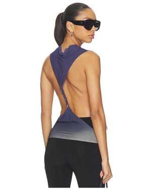 1XBLUE Palm Twist Tank Top - Blue