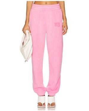 Alexander Wang Essential Terry Classic Sweatpant - Pink