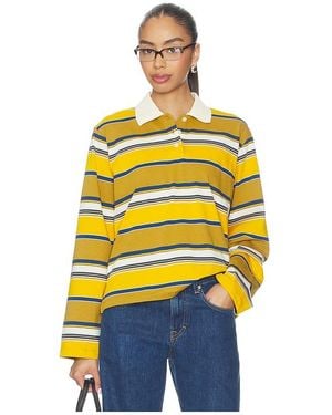 GRLFRND Long Sleeve Polo - Yellow