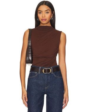 Enza Costa Sleeveless Twist Top - Blue