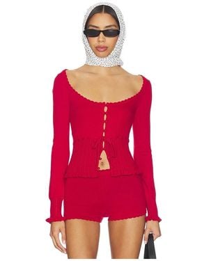 MAJORELLE Cardigan Kaiden - Rot