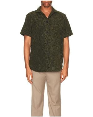 Oas Squiggle Cuba Terry Shirt - Green
