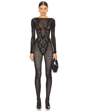 Wolford Flower Lace Jumpsuit - Black