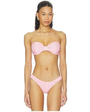 Caroline Constas Maria Bikini Top - Orange