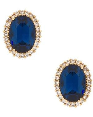 Anton Heunis Omega Clasp Oval Stud - Blue