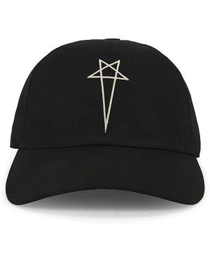 Rick Owens Pentagram Baseball Cap - Black