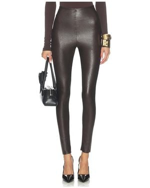 Commando Faux Leather Legging En Color Marrón Talla (También En M, S, Xl, Xs) - Negro
