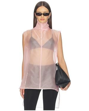 AEXAE X Revolve Silk Organza Roll Top - Natural