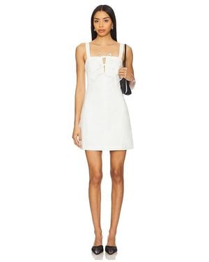 MINKPINK Imogen Tie Mini Dress - White