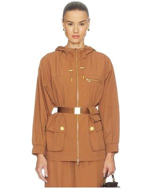 L'Agence 'Agence Calina Windbreaker Jacket - Brown