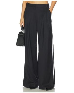 St. Agni Side Stripe Homme Pant - Schwarz