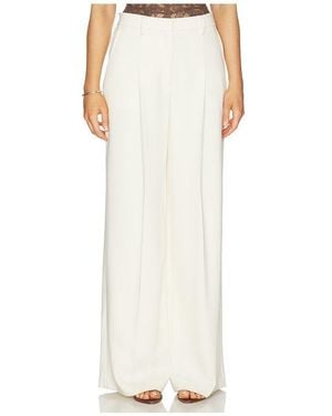 Theory Pantalón Ancho Plisado Extragrande En Color Ivory Talla (También En 4, 6) - Blanco