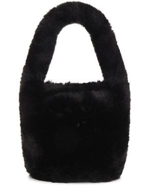 Hat Attack Sac À Poignée Mini Faux Fur En - Noir