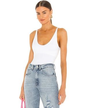 Free People Seamless V Neck Cami - White