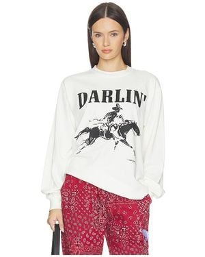 Darling Free Rein Long Sleeve Tee - White