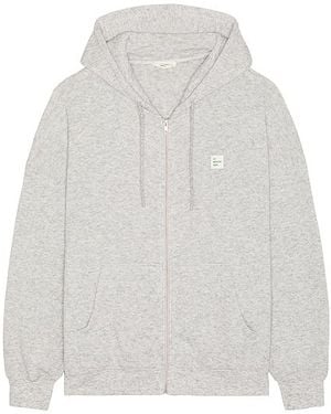 American Vintage Kapuzenjacke Mit Durchgehendem Reissverschluss Evona - Weiß