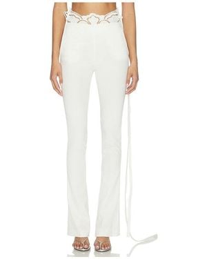 Blumarine Compact Tailor Pant - White