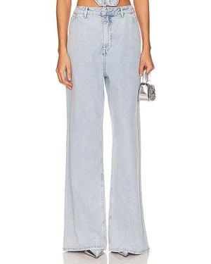 AFRM Pierna Ancha Ronny En Color Denim Claro Talla (También En 32) - Azul