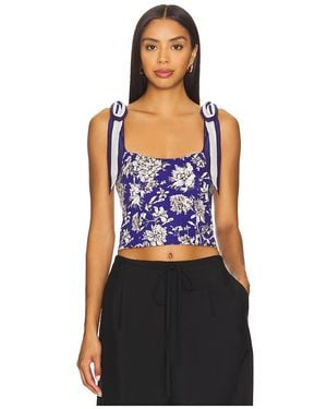 Alice + Olivia Blanca スリーブレストップス - ブラック