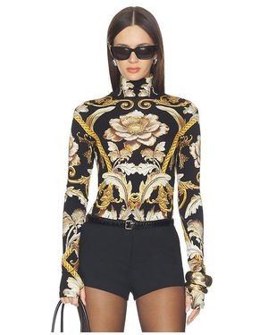 Alice + Olivia Delaina Longsleeve Turtle Neck Top - Multicolour