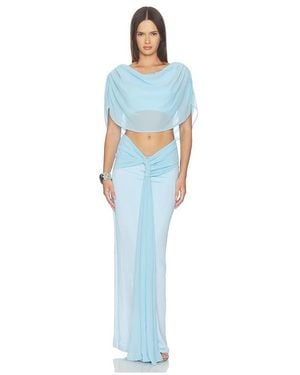 SNDY'S Marnie Reversible Maxi Dress - Blue