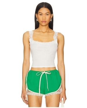 YUHAN WANG Lace Trimmed Camisole - Grün