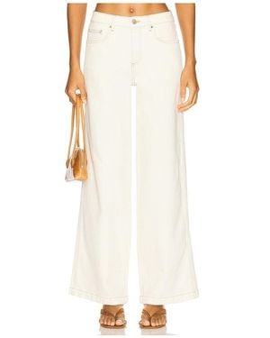 seventy + mochi Bay Wide Leg Jeans - White