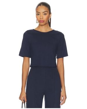 Ripley Rader Ponte Knit Short Sleeve Top - Blue