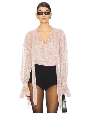 LoveShackFancy Linette Top - Natural