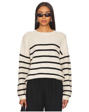 Sanctuary Striped Ribbed Crew Jumper - Multicolour