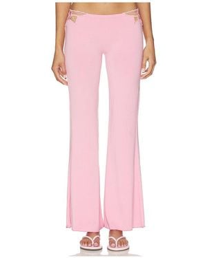 Indah Lange Hose Mit Niedrigem Bund Valentina - Pink