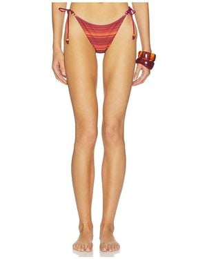 Tiger Mist Reversible Finlea Bikini Bottom - Orange