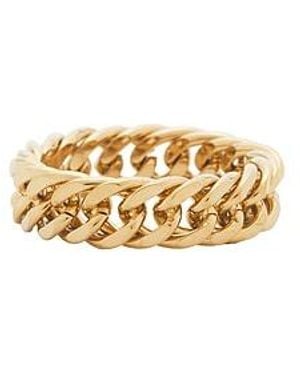 Mazin Jewels Chain Link Ring - White