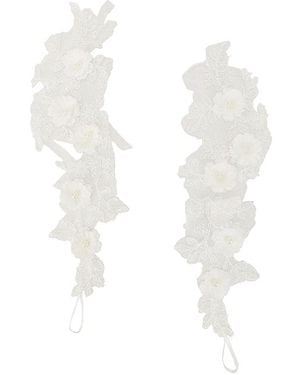 Bronx and Banco Guantes Floral En Color Blanco Talla (También En Xs/S)