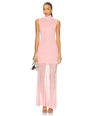 SER.O.YA Amine Knit Maxi Dress - Pink