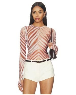 AFRM Kaylee Top En Color Marrón Talla (También En S, Xxs, Xs, M, L, Xl, Xxl, 2X, 3X) - Blanco