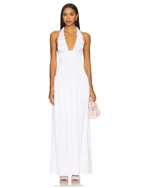 MORE TO COME X Yhasmina Ferrara Gracy Maxi Dress - White