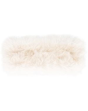 WellBeing + BeingWell Stirnband Faux Fur Headband - Weiß