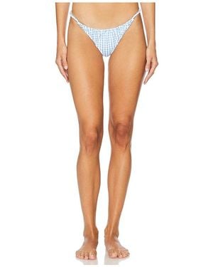 Caroline Constas Stacia Bikini Bottom - White