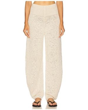 Helsa Janize Knit Pant - White
