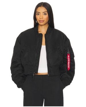 Alpha Industries Ma-1 Cropped Flight Jacket - Black