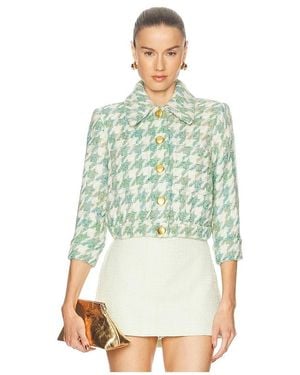 L'Agence Jia Crop 3/4 Sleeve Jacket - Green